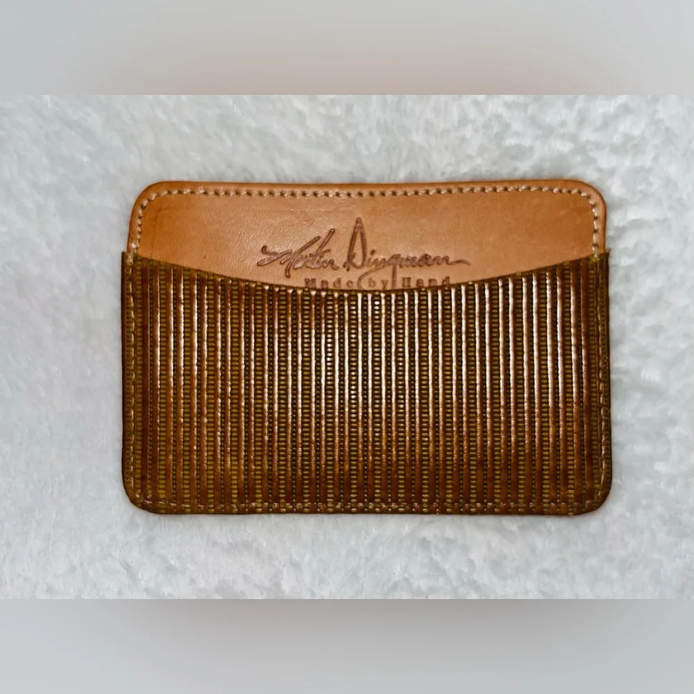 MARTIN DINGMAN Eel Skin Leather Card Holder